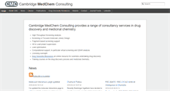 Desktop Screenshot of cambridgemedchemconsulting.com