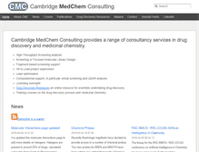 Tablet Screenshot of cambridgemedchemconsulting.com